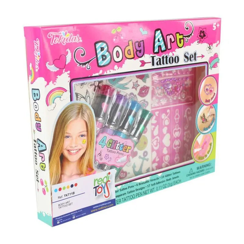 Juego Set De Tatuajes Creativo Brillos  Para Niñas