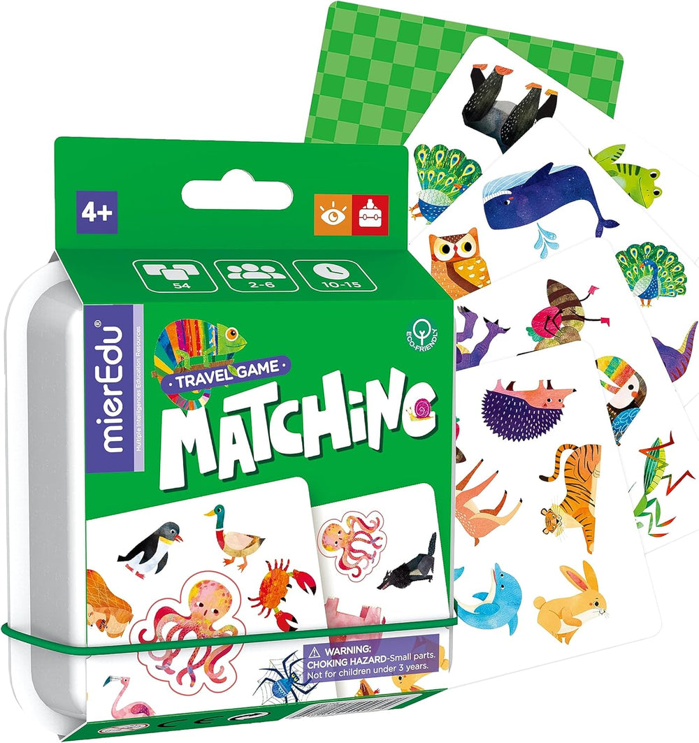 Juego Cartas Emparejar Animales Niños