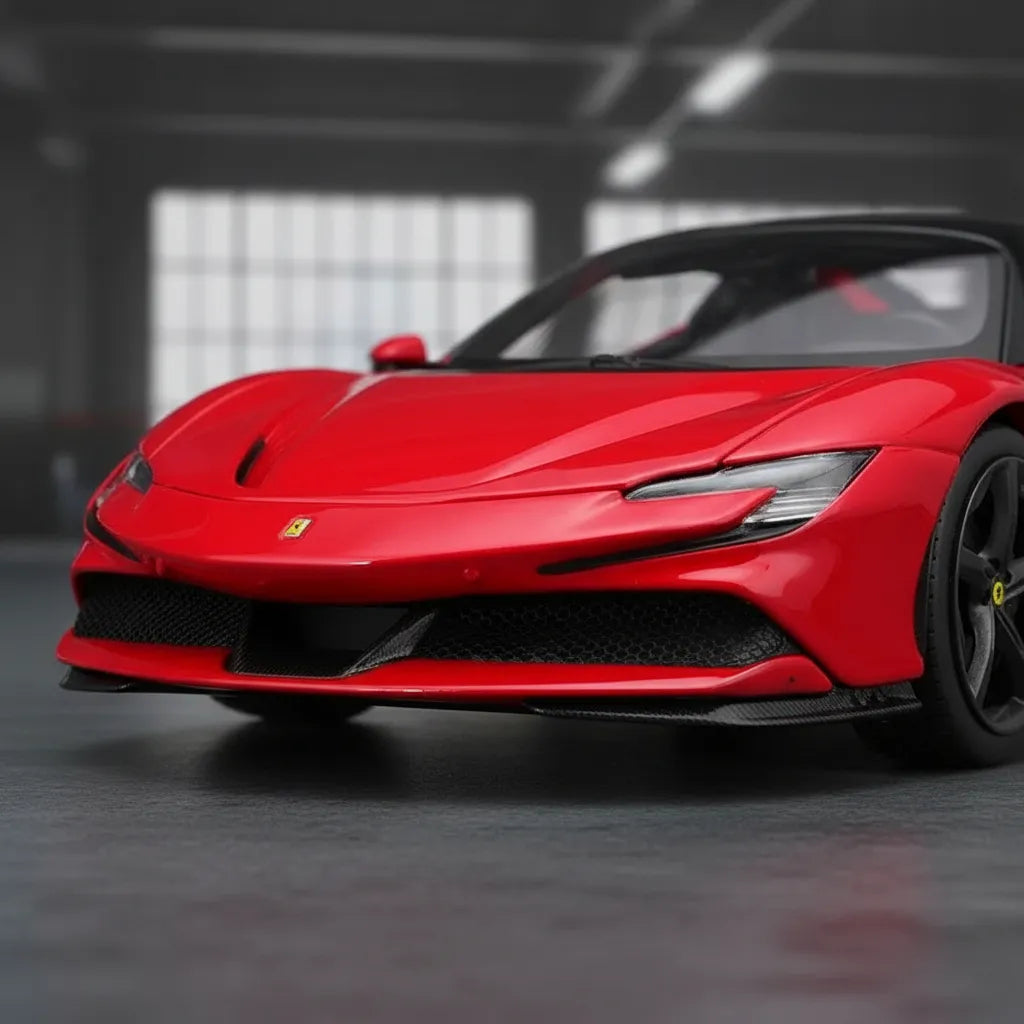 Carro A Escala Ferrari Sf90 Con Luces y Sonido