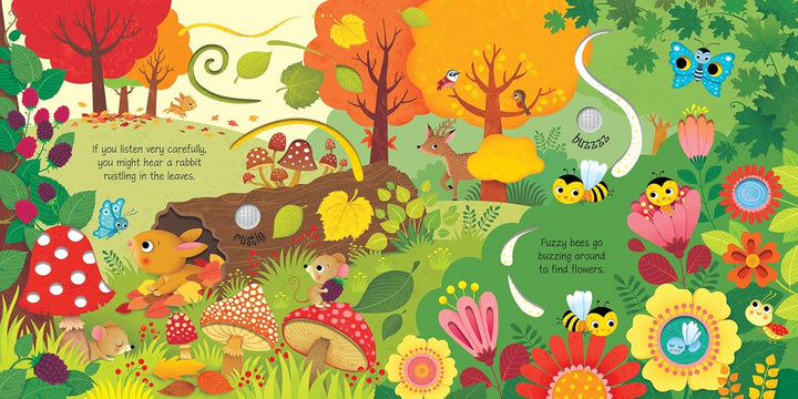 Libro Didáctico Con Sonidos Animales Del Bosque Para Niños