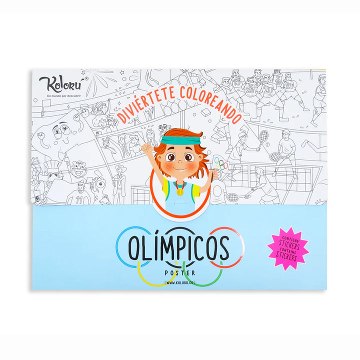 Poster Para Colorear De olimpicos Para Niños niñas