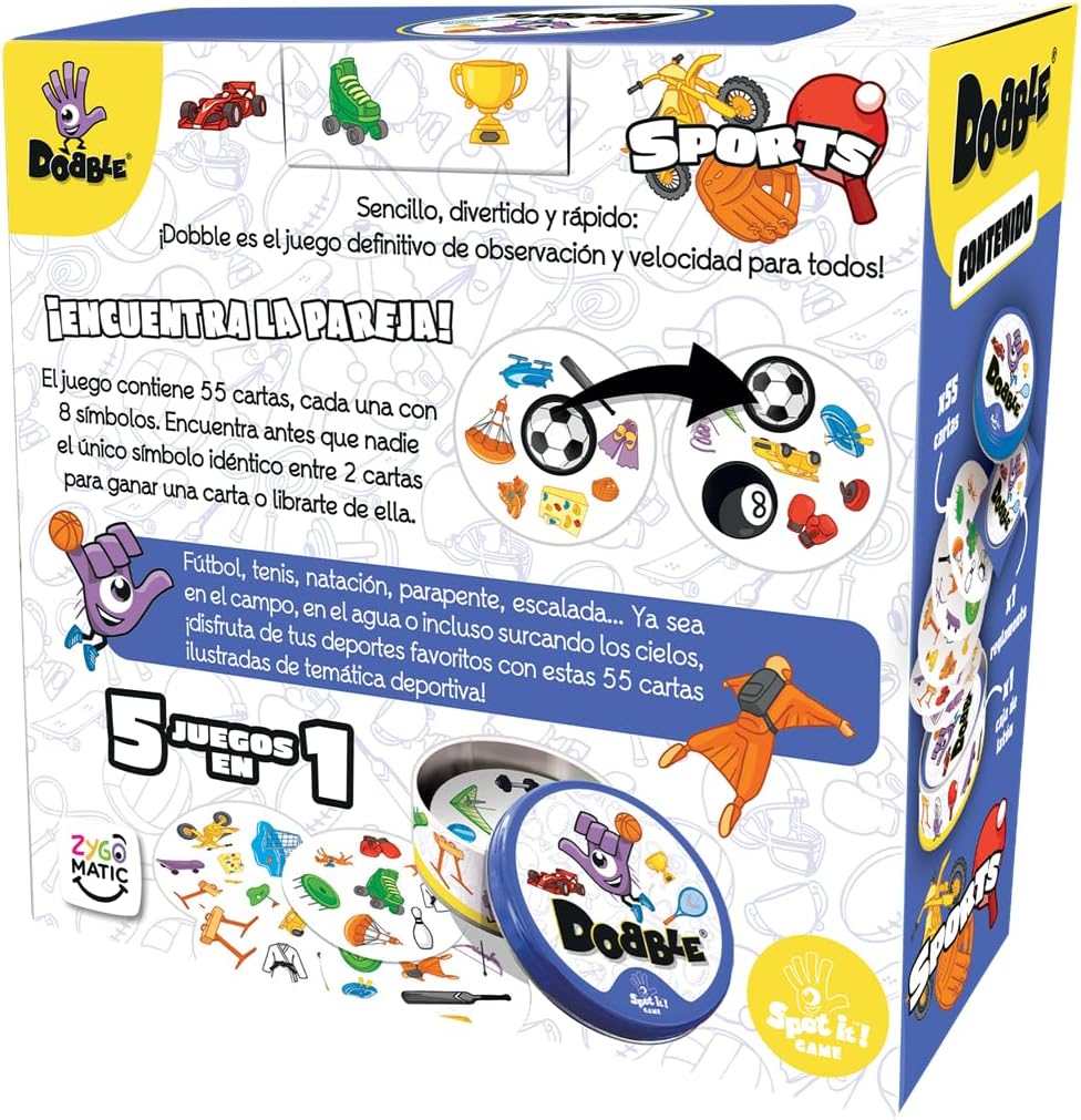 Juego De Mesa Dobble Eco Sleeve Para Niños Familia