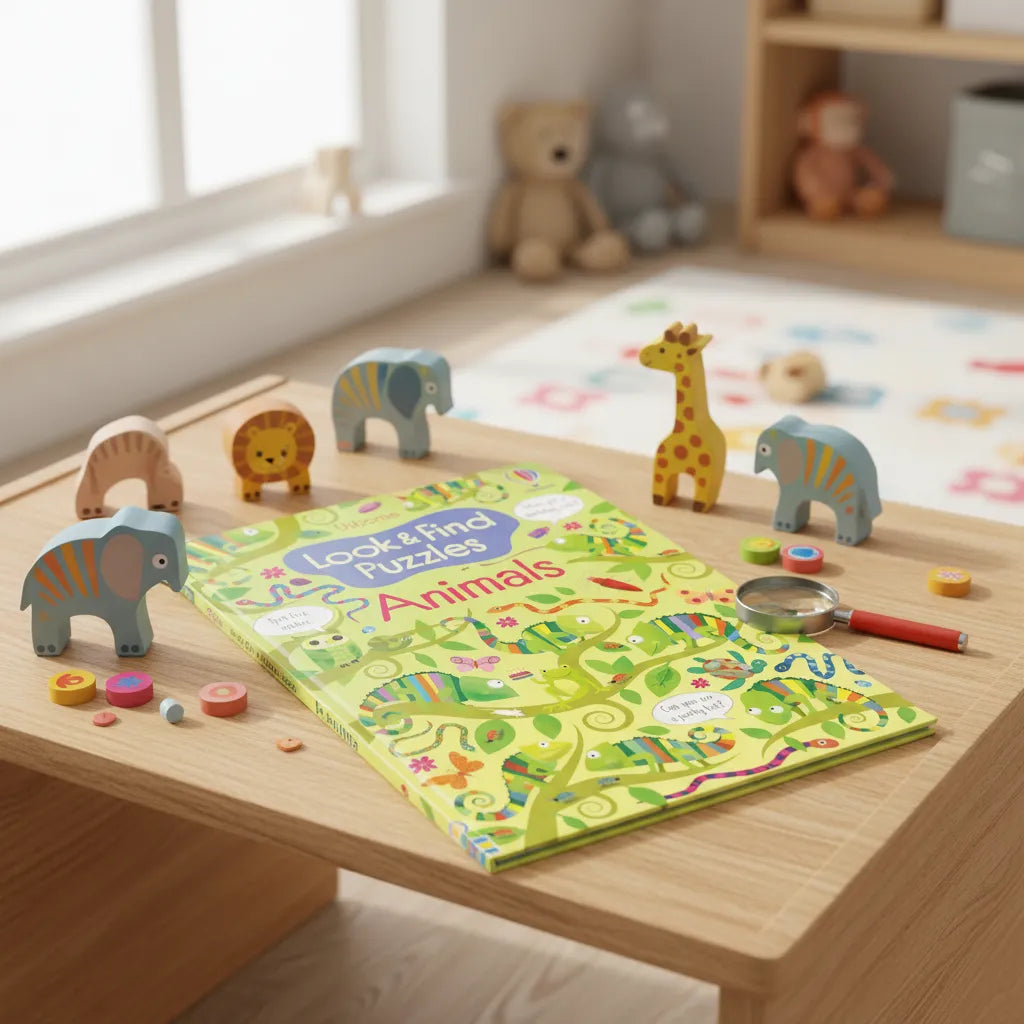 Libro Didáctico Búsqueda Mundo Animales Para Niños