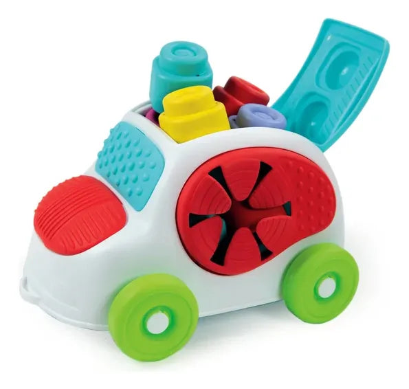 Juguete Carro Sensorial Encajable Motricidad Fina Para Niños