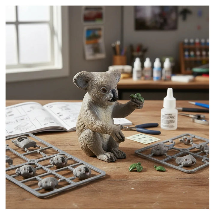 Figura Coleccionable Koala Pintada A Mano Papo