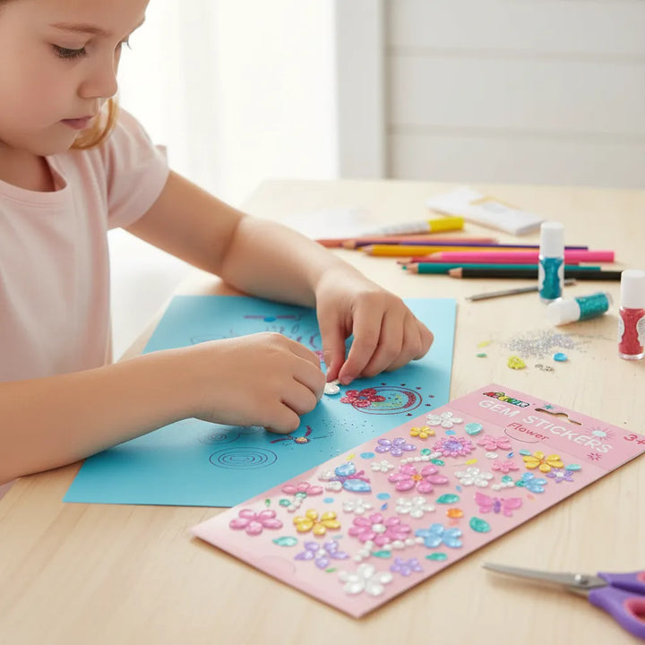 Set De Arte y Manualidades Gemas Para Decorar Flores