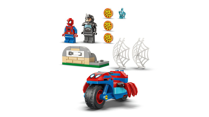 Juego Construcción Marvel Spidey Vs Rhino Moto Lego Original