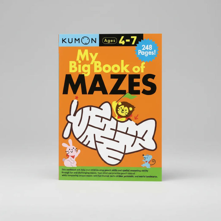 Libro Didácticos Kumon My Big Book Of Mazes Para Niños