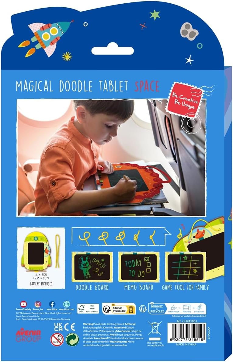 Juego Didáctico Pizarra Mágica Cohete Para Niños