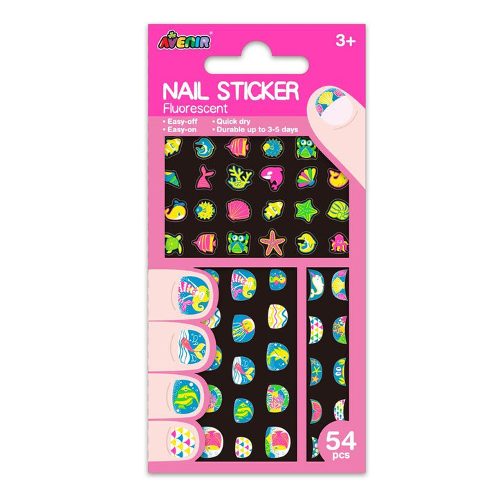 Juego Stickers De Uñas Sirenas Para Niños