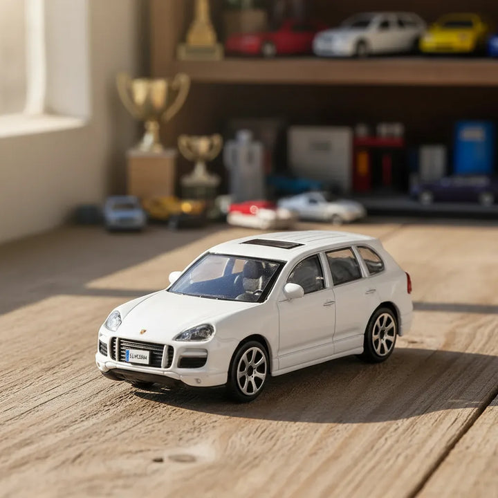 Carro Coleccionable Bburago 1:43 Porshe Cayenne Blanco