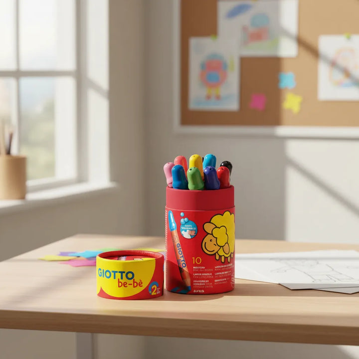Set De 10 Colores Madera Giotto Bebe