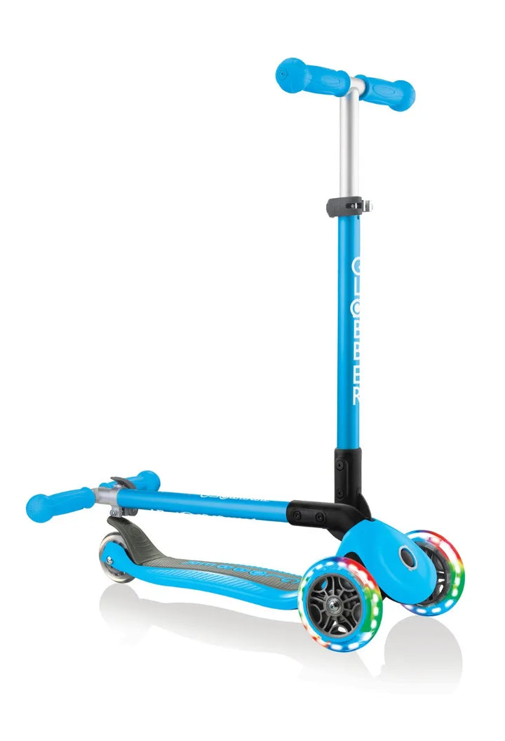 Patineta Plegable Con Luces azul Para Niños