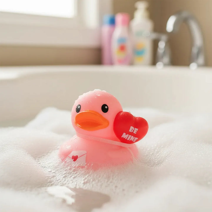 Juguete Patito De Baño Globo De Corazón Para Bebés Niños