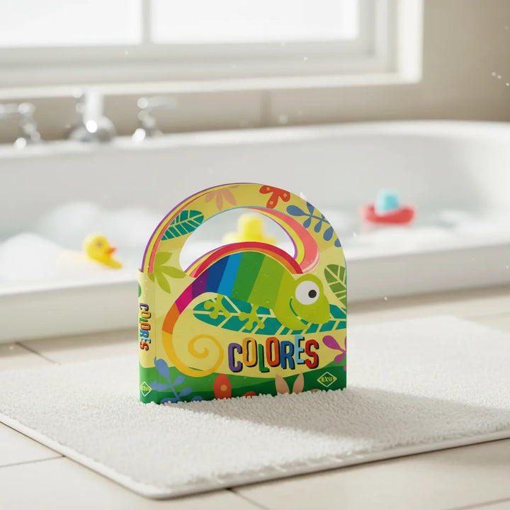 Libro Didáctico Ilustrado Para El Baño Colores Para Niños