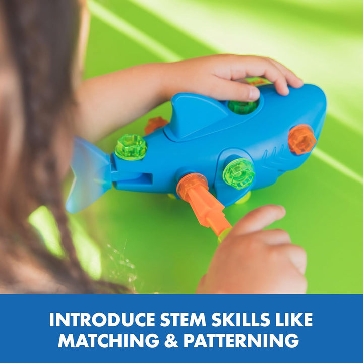 Juego Tiburón Para Ensamblar Stem Para Niños