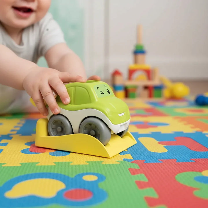 juguete carro giros locos verde para niños