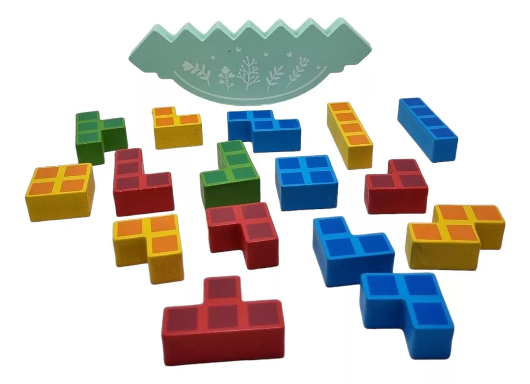 Juego Didáctico De Equilibrio Y Colores Jenga Para Niños