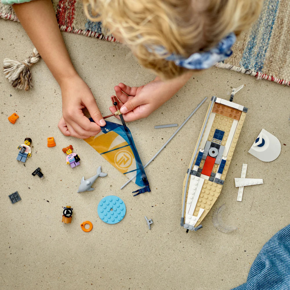Lego Set Construcción Barco Velero 102 Piezas Niños
