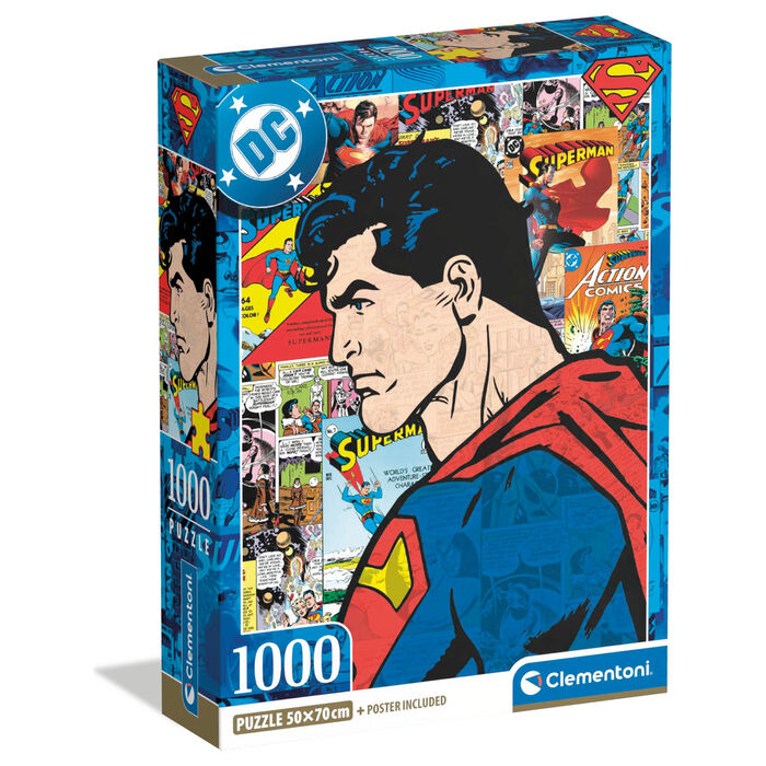 Rompecabezas 1000 Piezas Clásico Superman Clementoni
