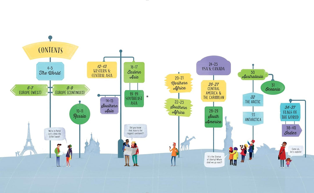 Libro Educativo Atlas Explora El Mundo Para Niños