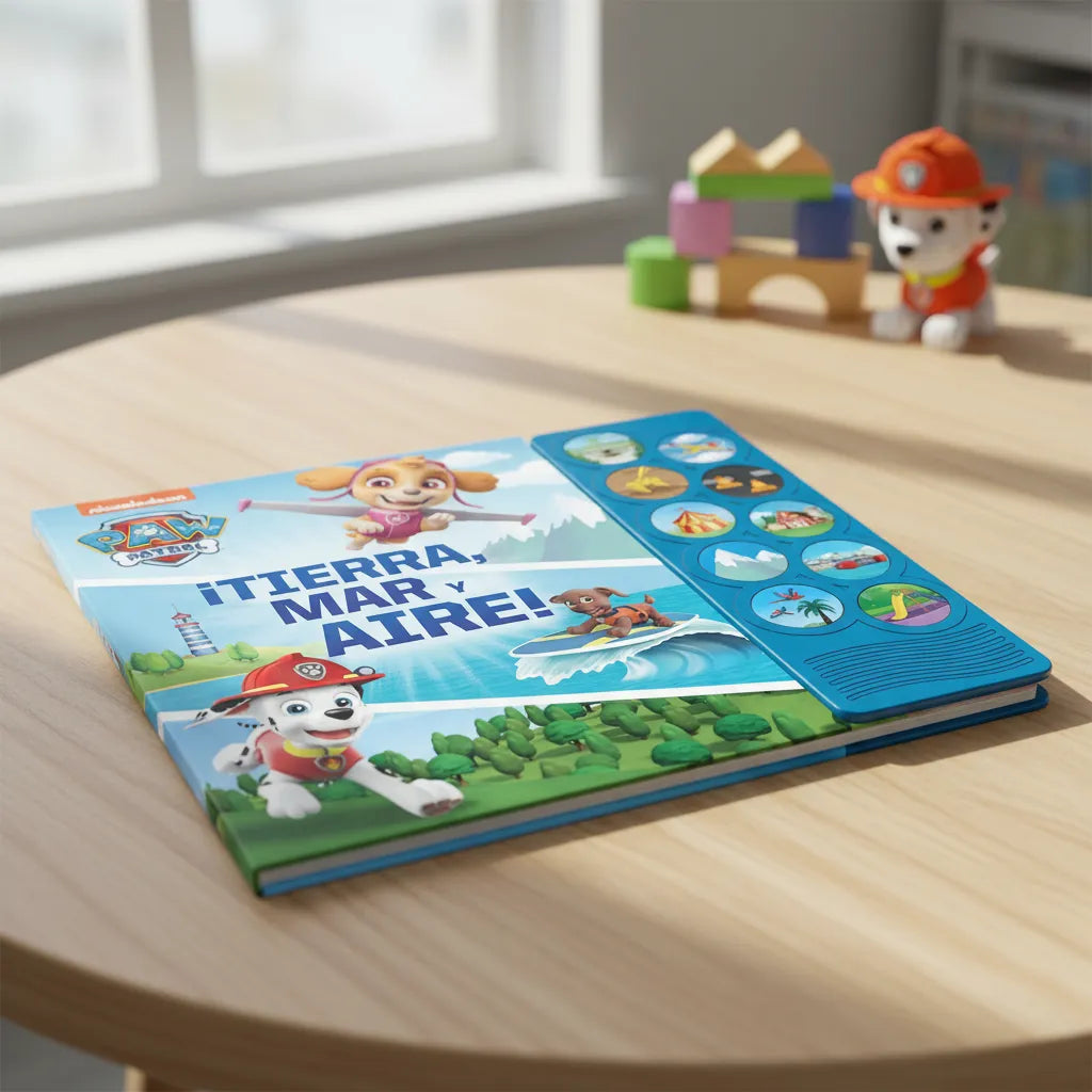 Libro Interactivo Paw Patrol Tierra Mar Y Aire