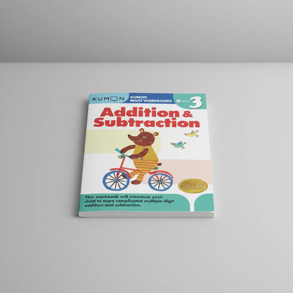 Libro Kumon Addition and subtraction grade 3 para Niños