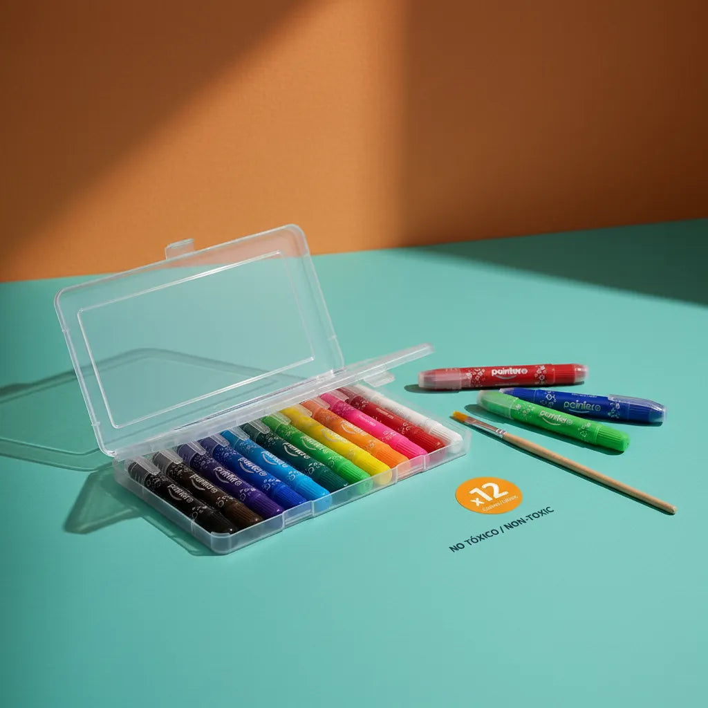 Tempera Solida Tipo Crayola Lavable