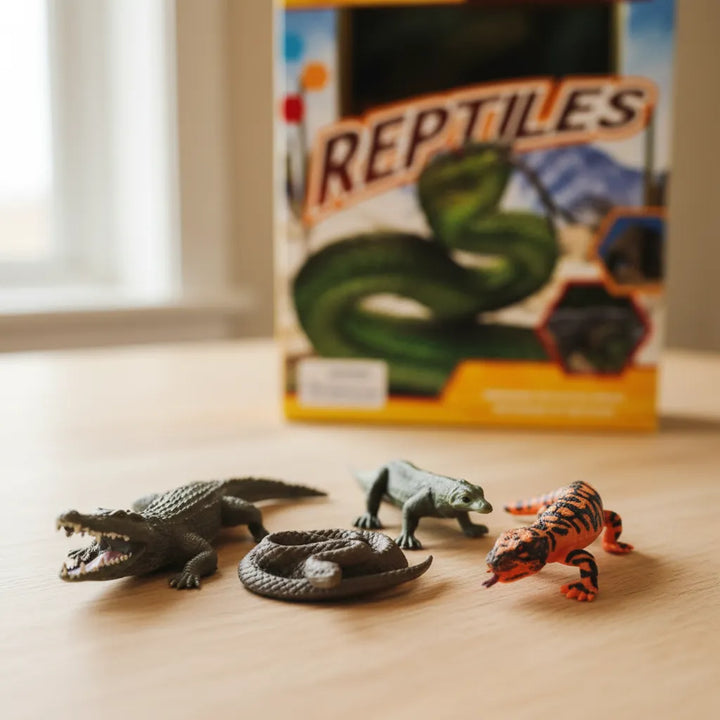 Libro y Juego 2 En 1 Animales Reptiles