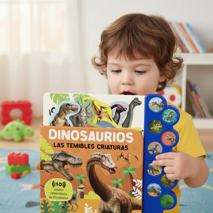 Libro De Sonidos Dinosaurios Las Temibles Criaturas Niños