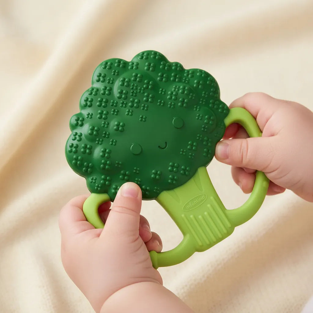 Juguete Mordedor Brócoli Para Bebés