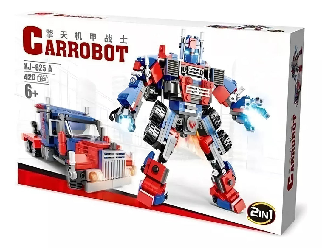 Set De Bloques De Construcción Carrobot 2 En 1 Niños