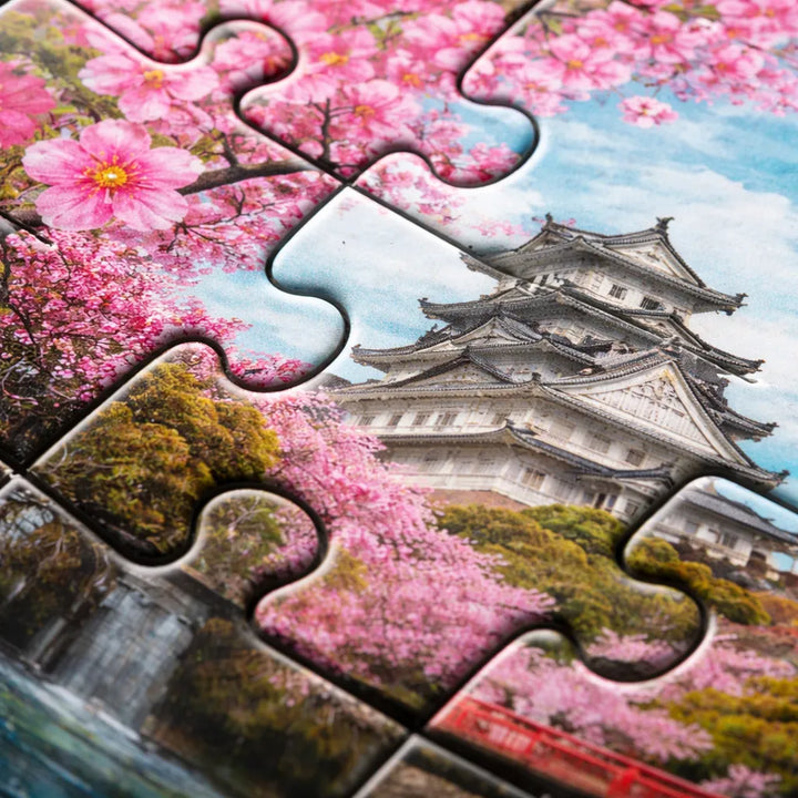 Rompecabezas 1000 Piezas Castillo Entre Cerezos Clementoni
