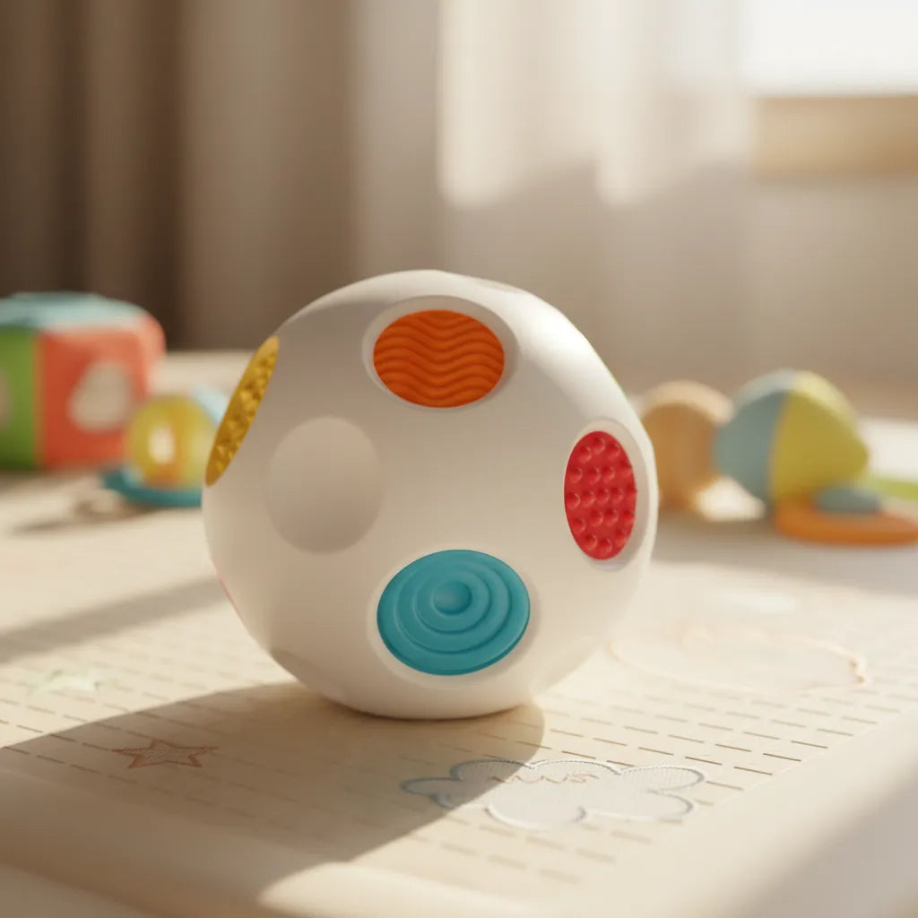 Pelota Bebés Sensorial Luces Sonidos Y Texturas