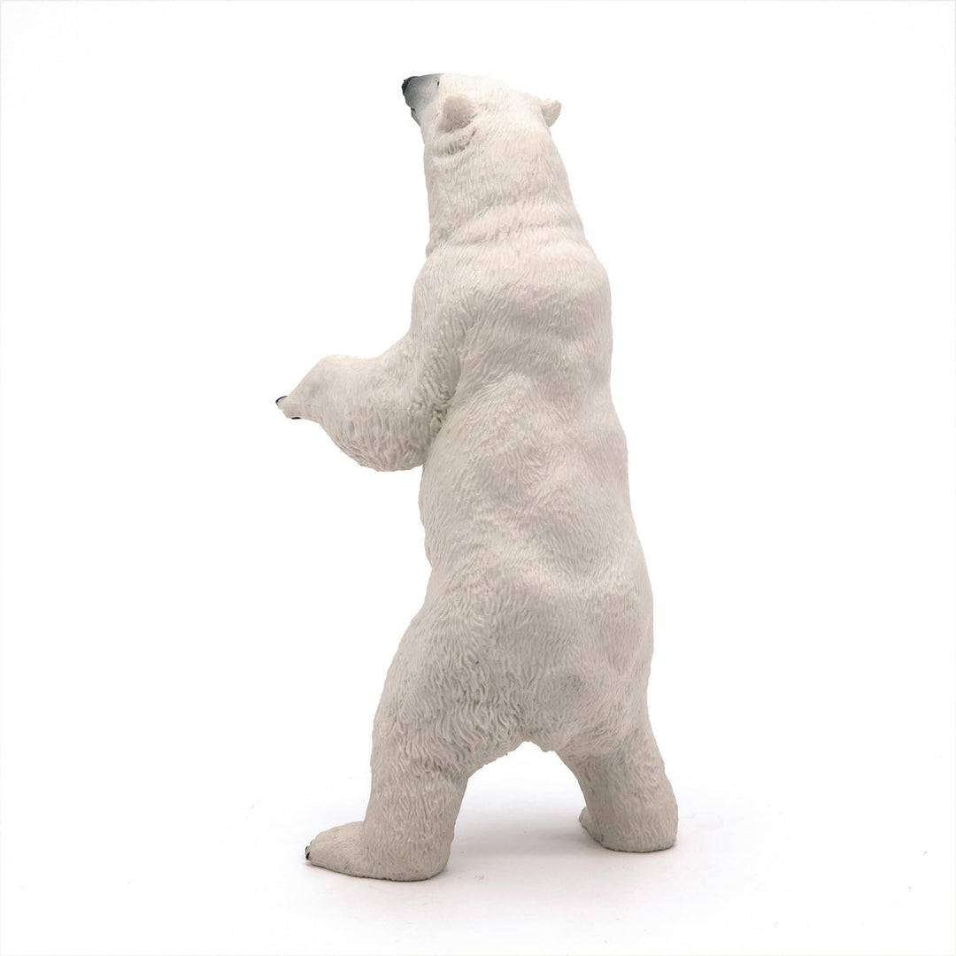 Figura Oso Polar De Pie Pintada A Mano Papo