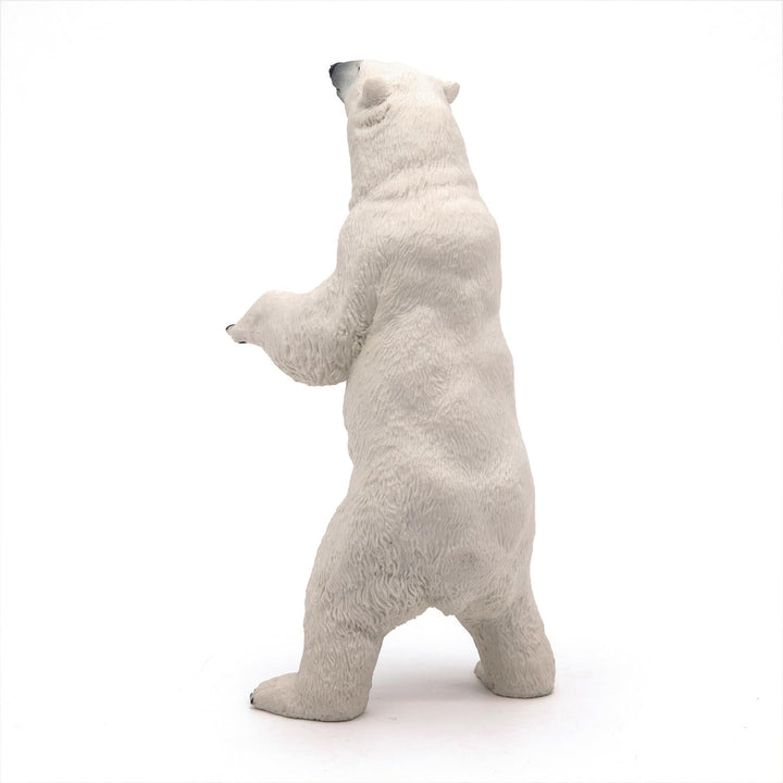 Figura Oso Polar De Pie Pintada A Mano Papo