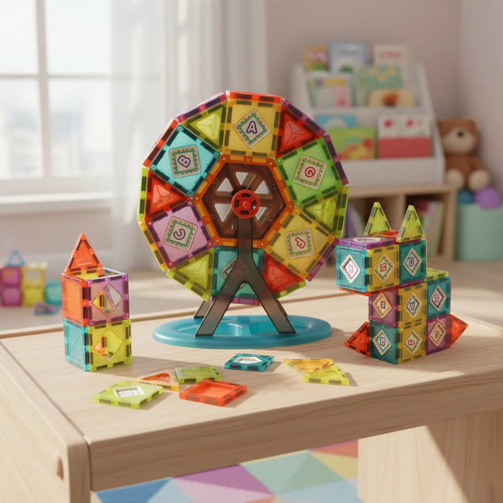 Juego Construcción Magnético Ruleta 70 Piezas
