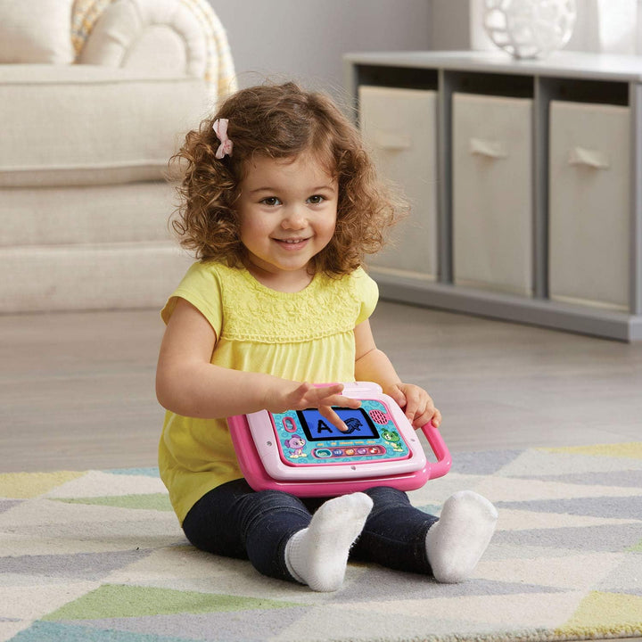 Juguete Laptop Educativa 2 En 1 Pantalla Táctil Rosado Niños