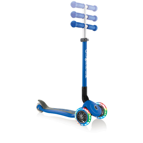 Patineta Con Luces Globber Primo azul  Para Niños