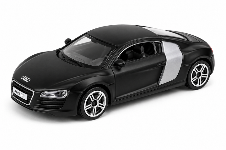Carro Coleccionable A Escala 1/43  Audi R8 Negro Para Niños