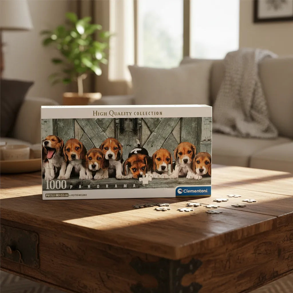 Rompecabezas 1000 Piezas Cachorros Panorama Clementoni