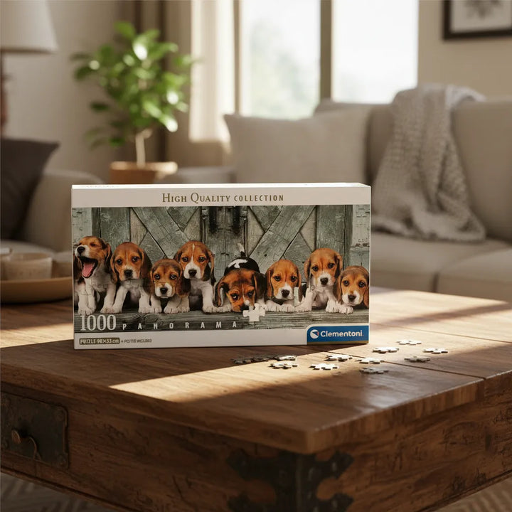 Rompecabezas 1000 Piezas Cachorros Panorama Clementoni