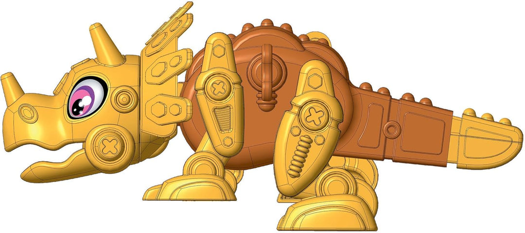 Juego Dino Bot Armable Triceratop Para Niños