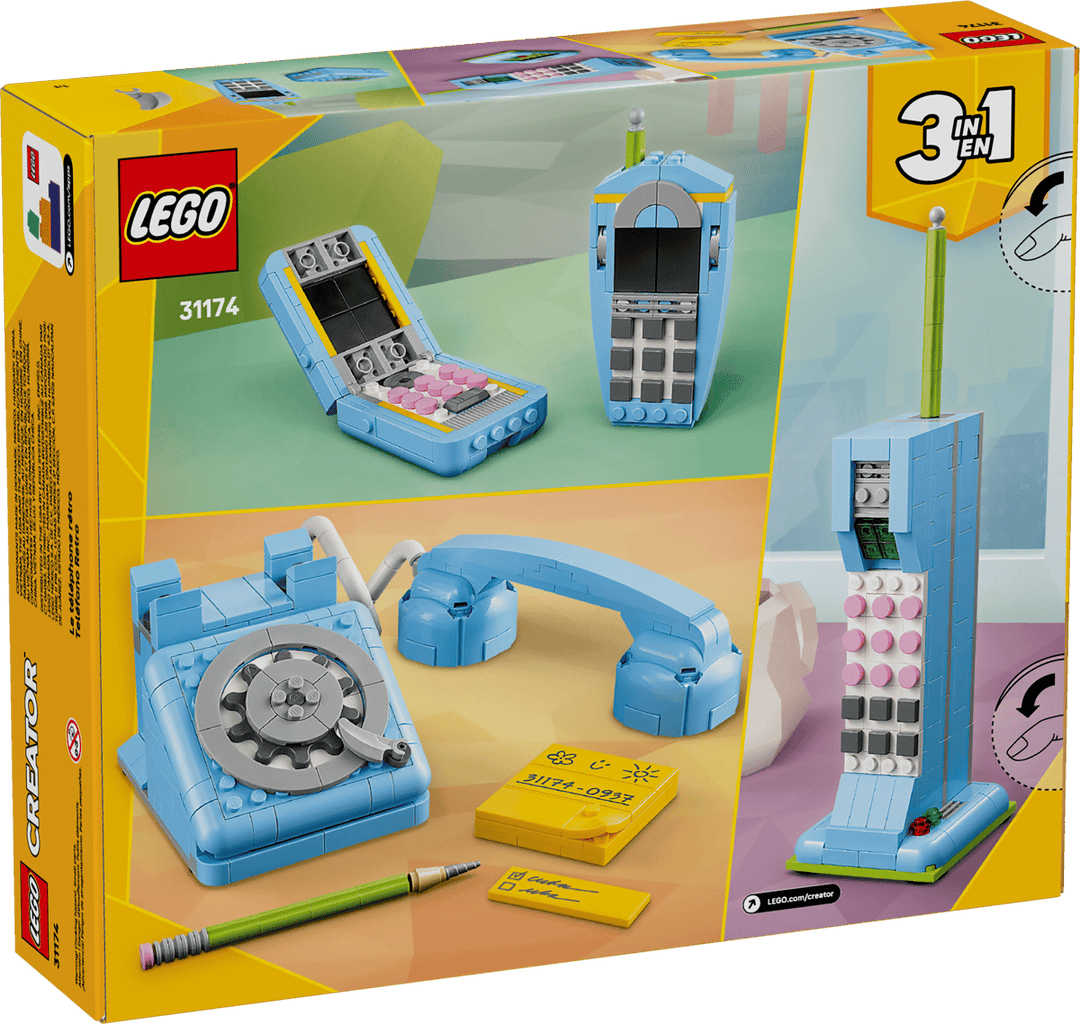 Juego De Construcción Lego Original Teléfono Retro 383 Piezas