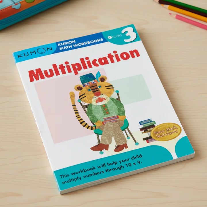 Libro Didáctico Kumon Multiplication Grade 3 Para Niños