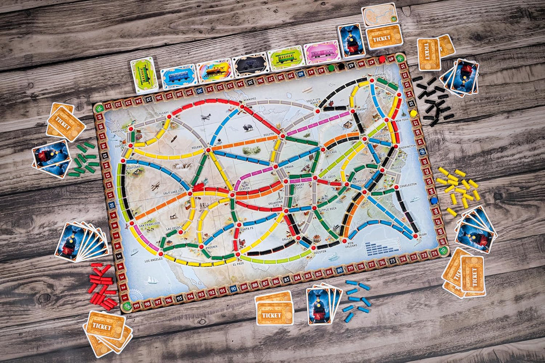Juego De Mesa Aventureros Al Tren! America Refresh Niños