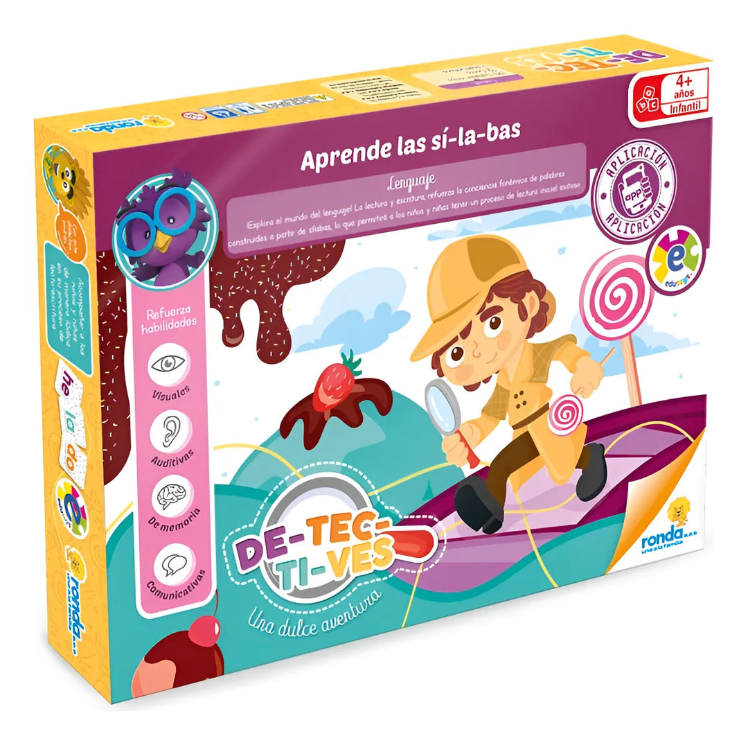 Juego De Mesa Educativo Detectives Silabas Niños