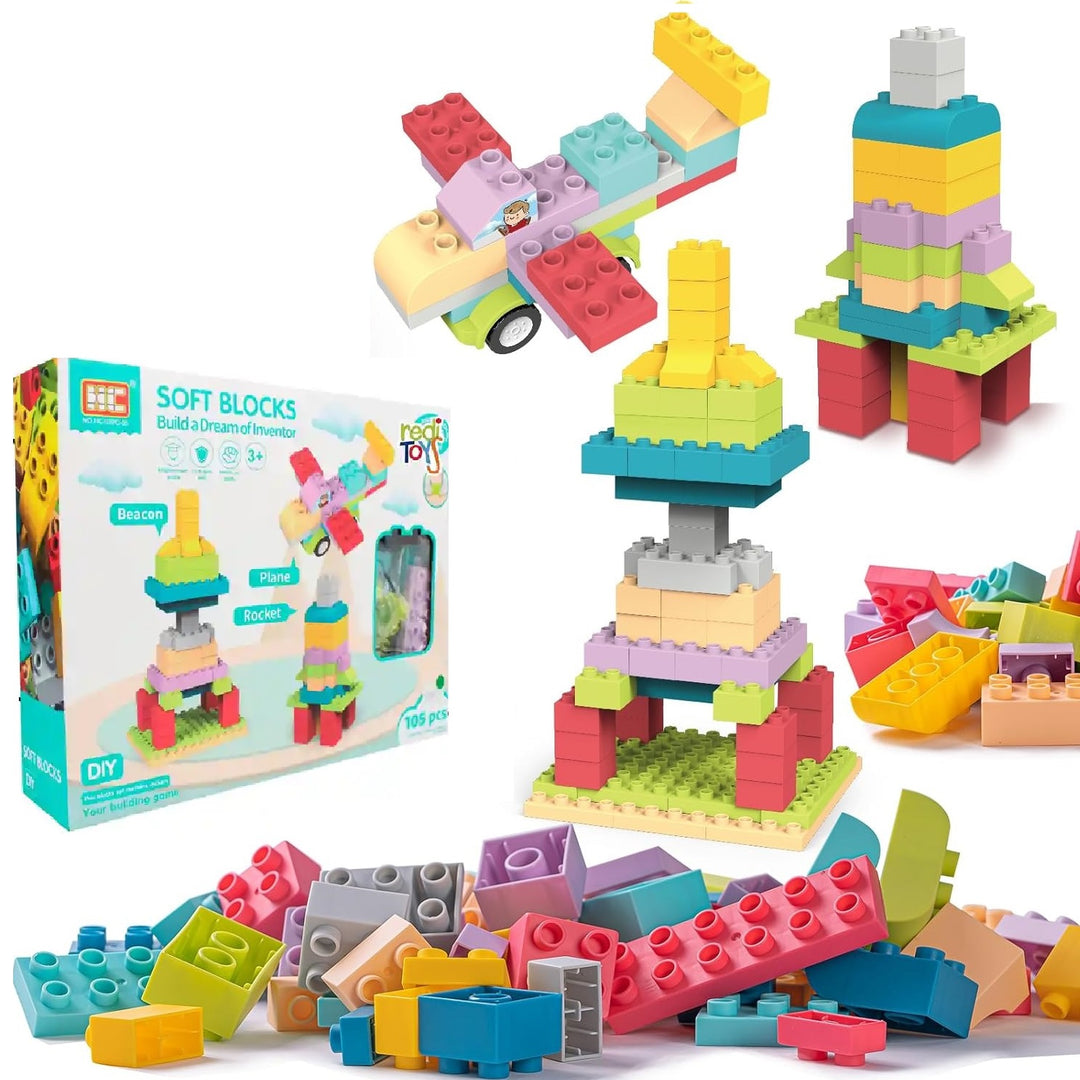 Juego De Bloques De Construcción 105 Piezas Niños