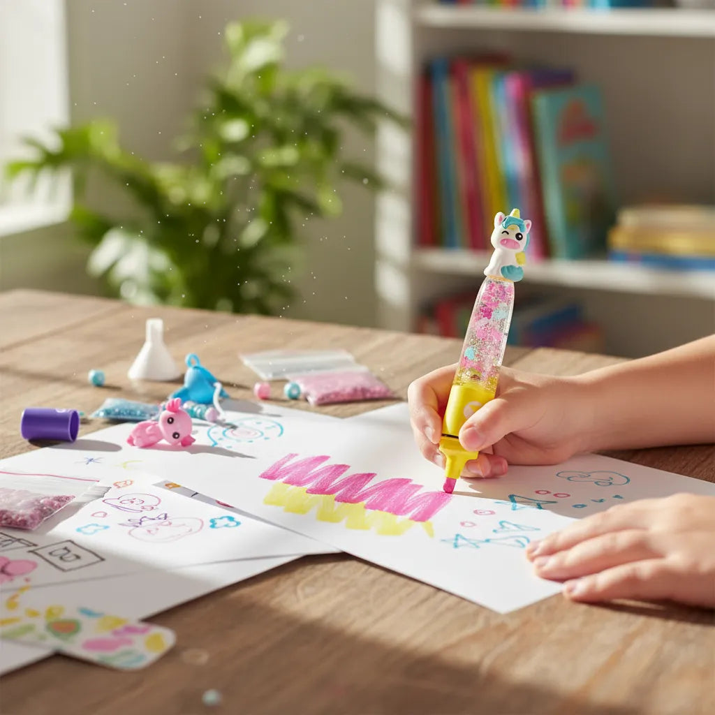 Juego Kit Crea Resaltadores Animales Fantásticos Para Niños