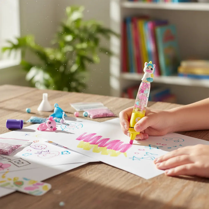 Juego Kit Crea Resaltadores Animales Fantásticos Para Niños